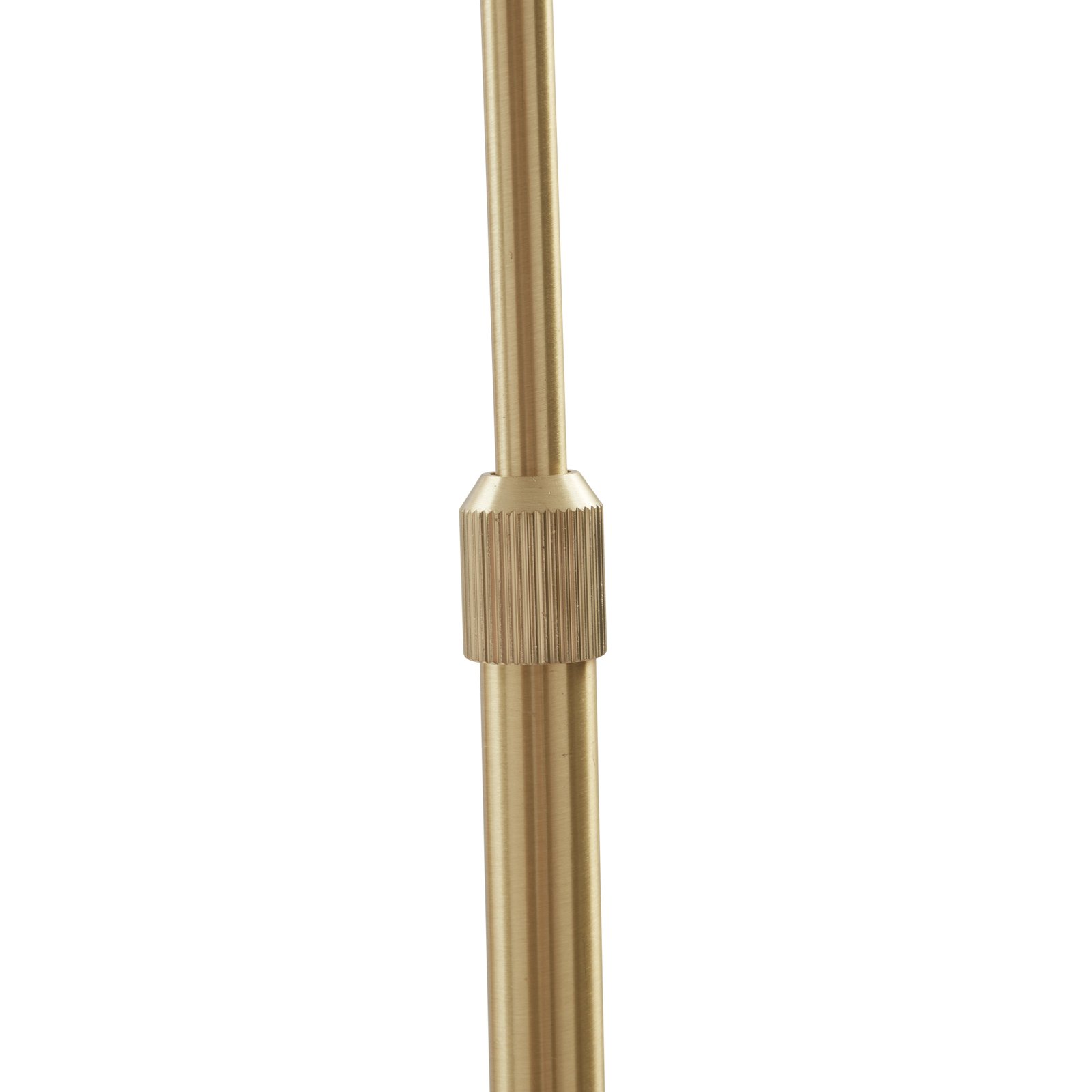 Lindby Bogenlampe Lennart, messing, höhenverstellbar, E27