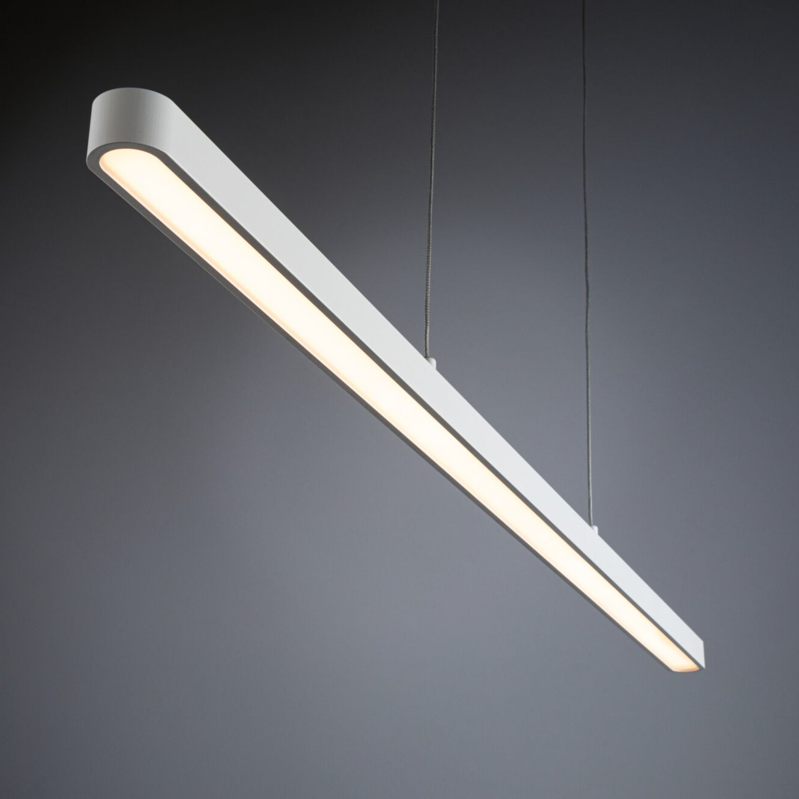 Paulmann Lento LED-pendellampa, vit, dimbar, Up-&Downlight