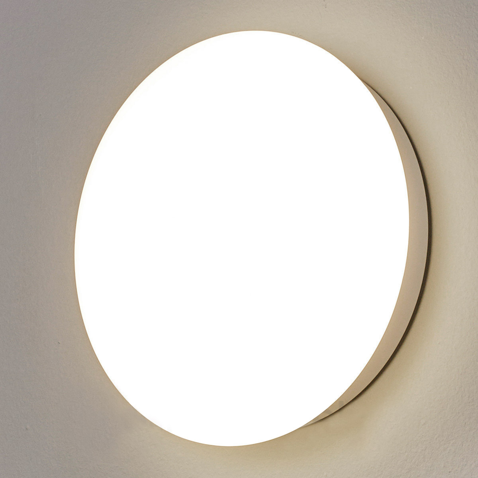 Akzentlicht Sun 12 LED wall light, IP55 13 W 4000 K cool white, for Hallway, glass, ABS, 13 W, energy efficiency: A+