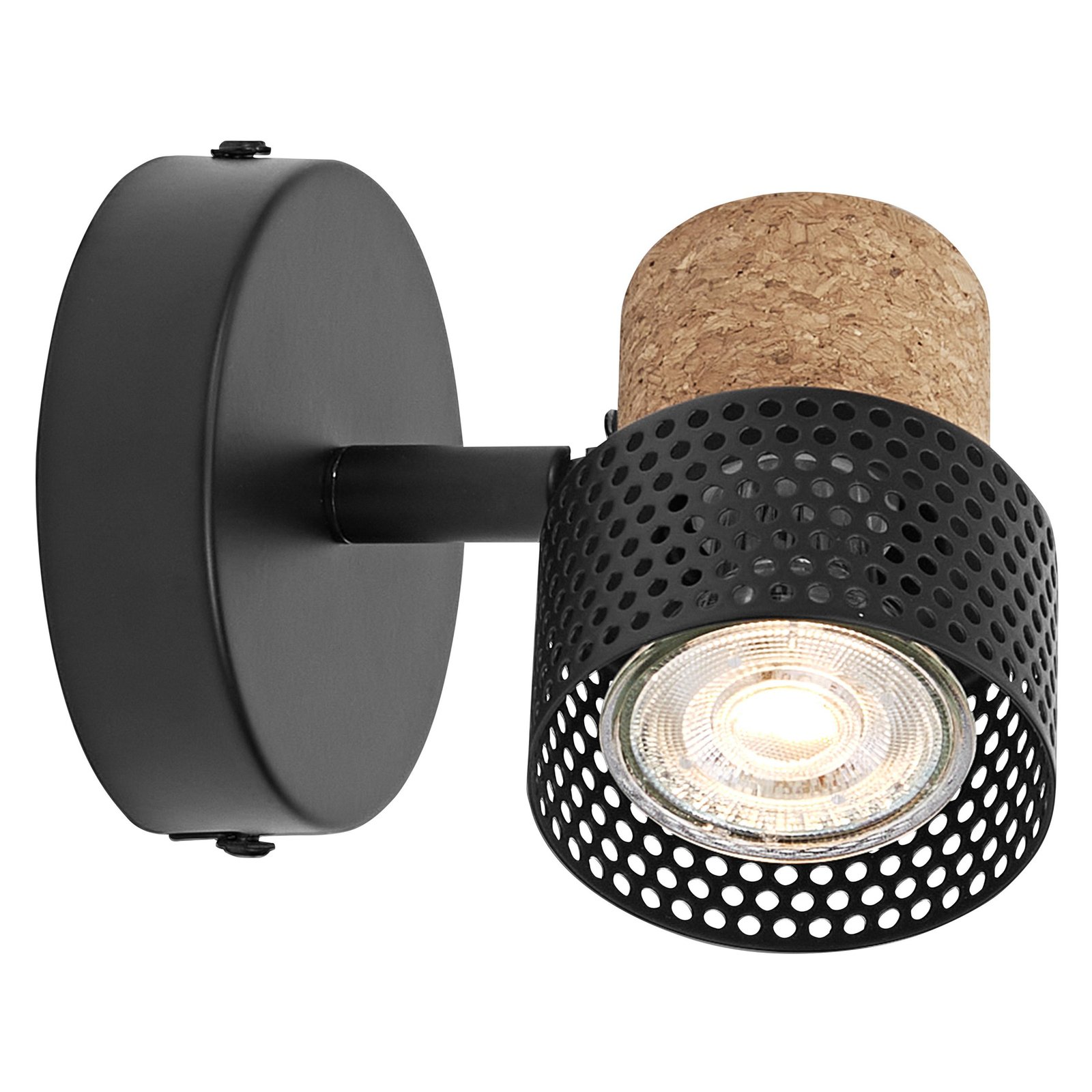 LEDVANCE LED nástenné bodové svietidlo Cork, GU10, stmievateľné, čierne