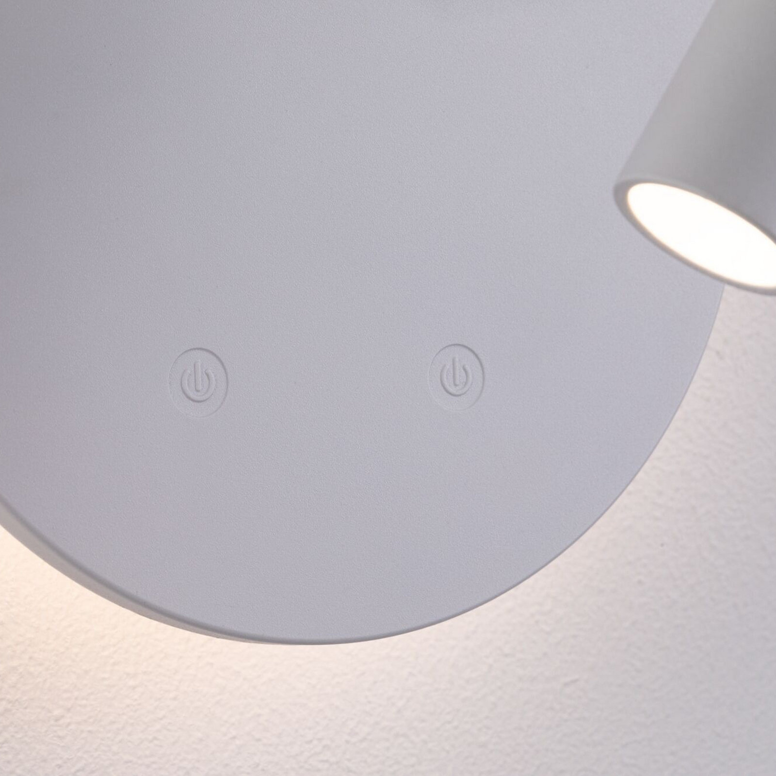 Applique murale LED rechargeable Miora, blanche, bras flexible, variateur Applique murale LED rechargeable Miora, blanche, bras flexible, variateur