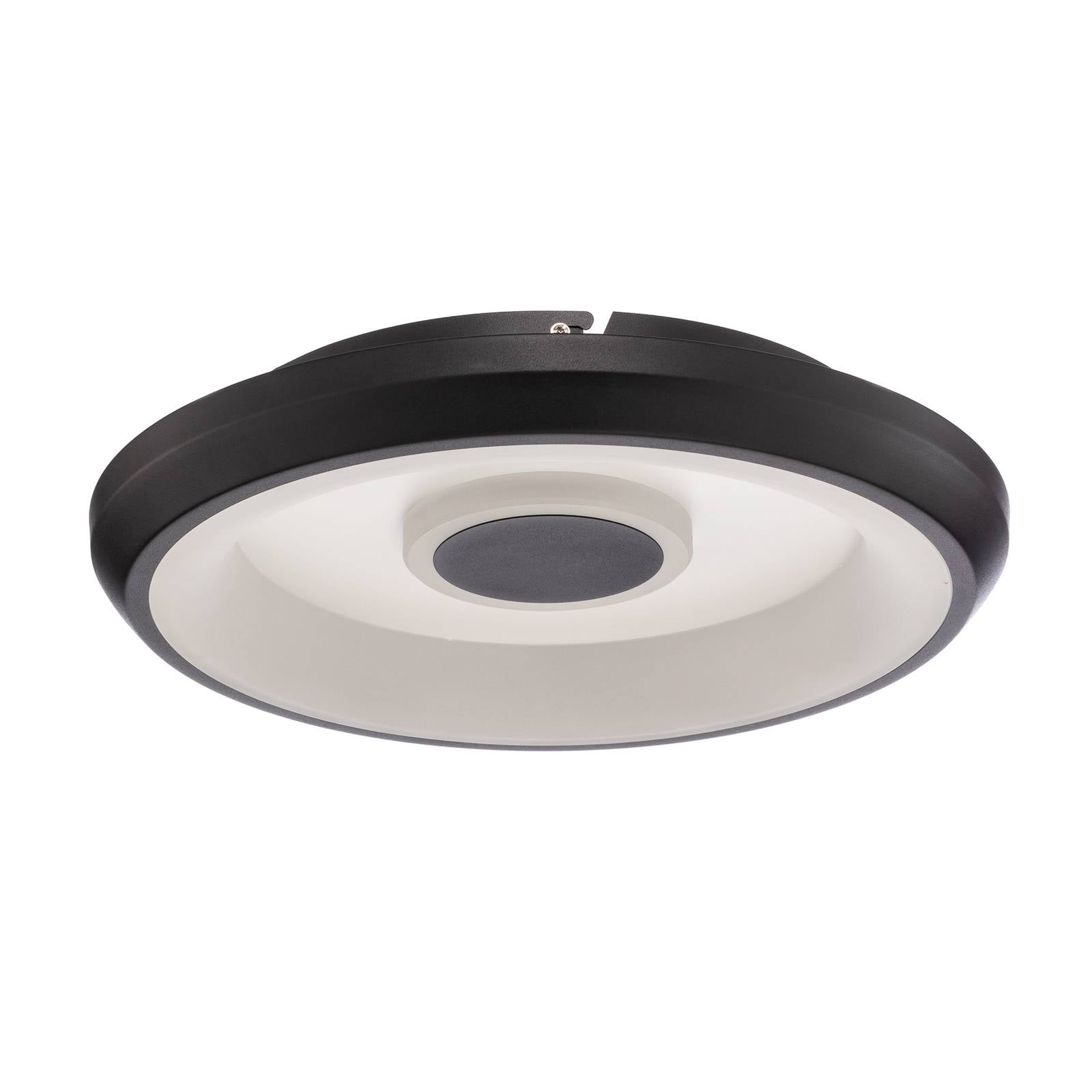 Lindby Smart Lynden LED-Deckenlampe Ø 38 cm schwarz RGB Tuya