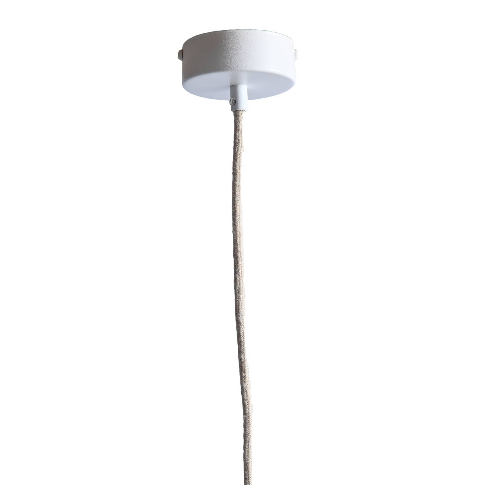 LeuchtNatur Nux hanglamp hooi/korenbloemen, wit