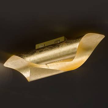 LED plafondlamp Safira in glanzend goud