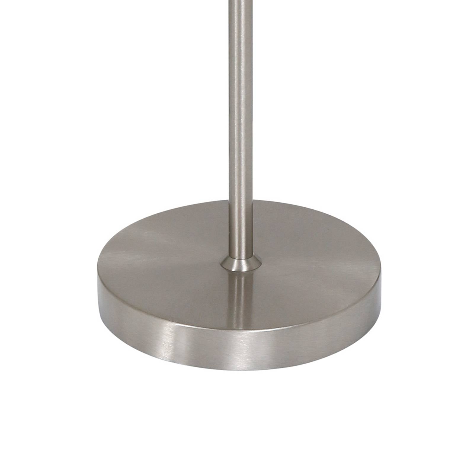  Mexlite Tischleuchte Noor, Stahl/velours Silber, Höhe 50 Cm, E27 