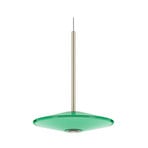 LOOM DESIGN LED-Pendelleuchte Solene, grün, Glas, Ø 20 cm