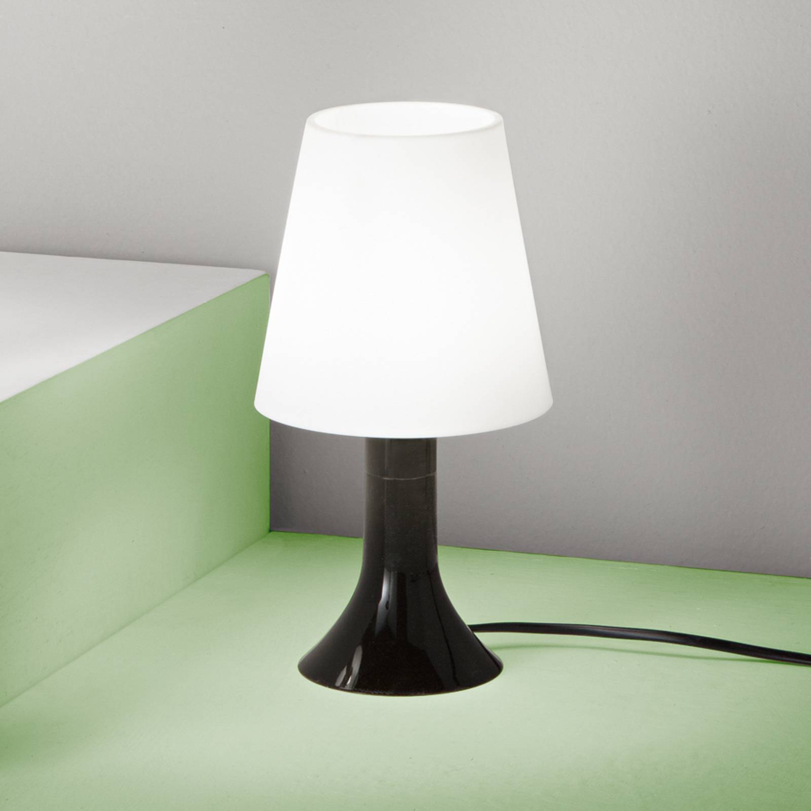 Luce Ambiente Design Tafellamp BINGO Lumetto, zwart/wit, hoogte 24,5 cm