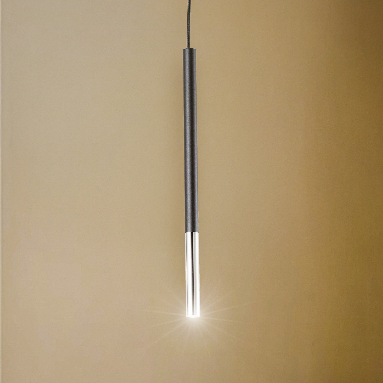 Euluna Thalassa lampă suspendată 1 bec G9 negru/crom - Camera de zi / sufragerie - Modern - negru crom - Metal