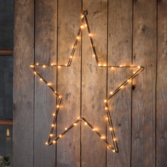 LED estrella de metal con Tim