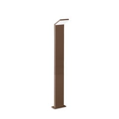 Ideal Lux Style bolardo luminoso LED, marrón, altura 100 cm, 3.000 K