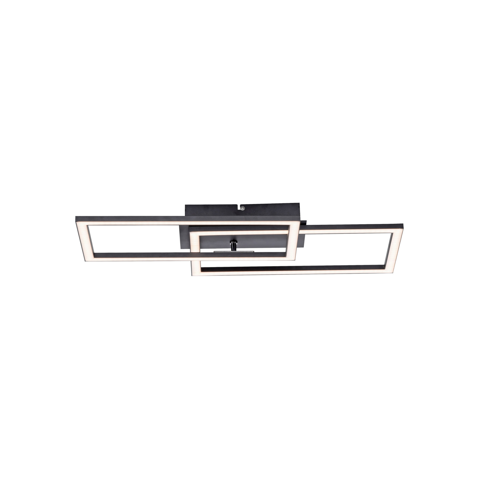 LED-taklampe Iven, svart, 54 x 31 cm
