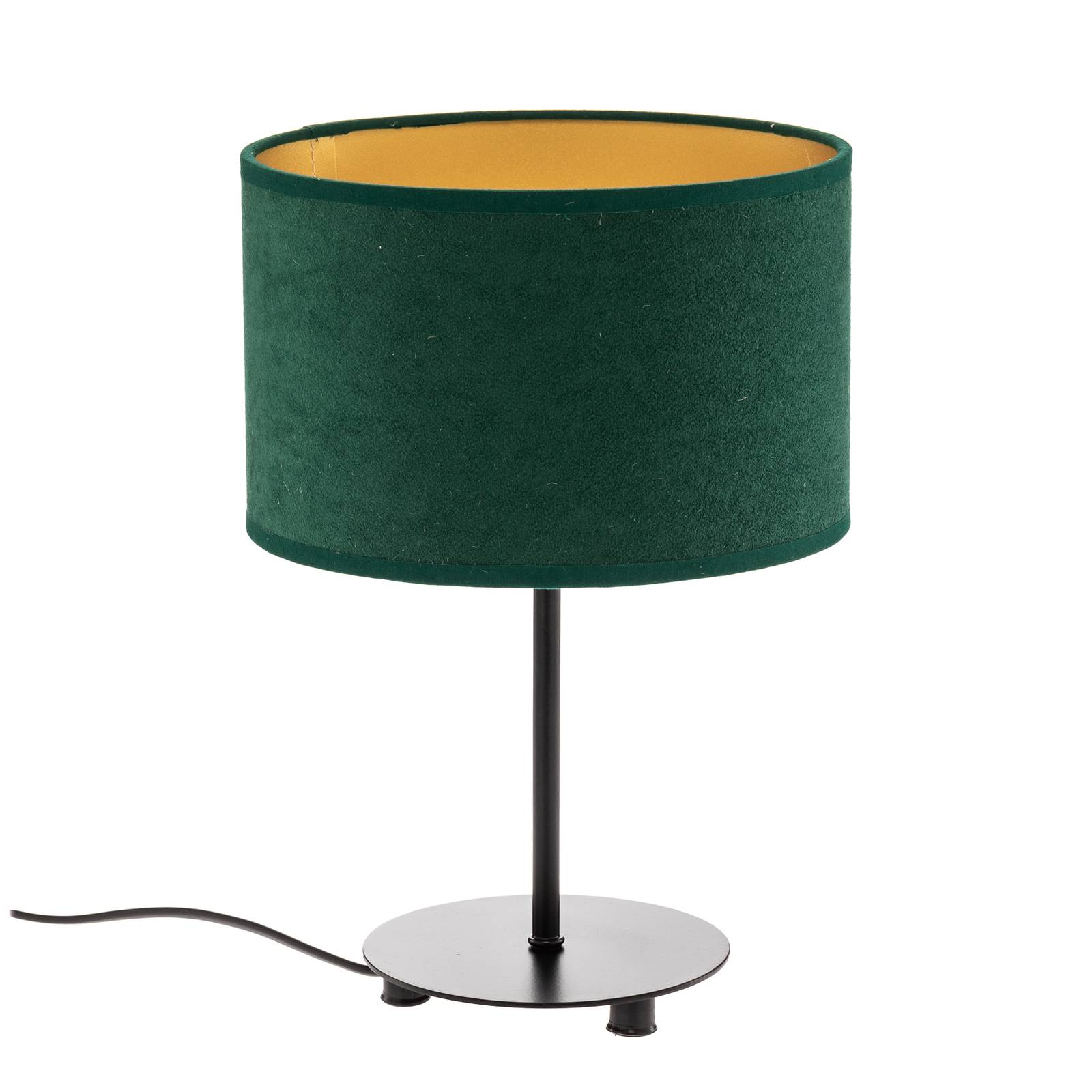 Lampe de table Golden Roller h 30 cm vert/doré