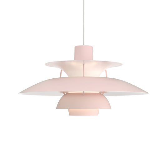 Závěsné světlo PH 5 500 Monochrome Pale Rose – Louis Poulsen