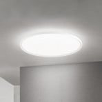 LED ceiling lamp Kant, Ø 80 cm, white, CCT, metal/plastic