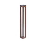 LED-aurinkolamppu Borne, sensori, 90 cm, corten