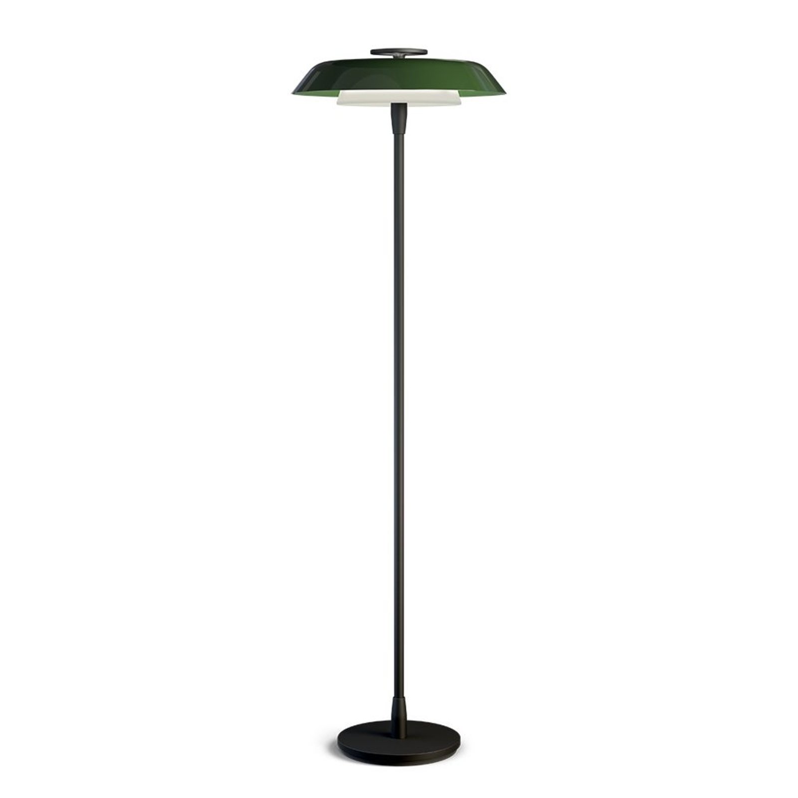 Horisont Floor Lamp H141 Matt Black/Shiny Forest Green - Belid