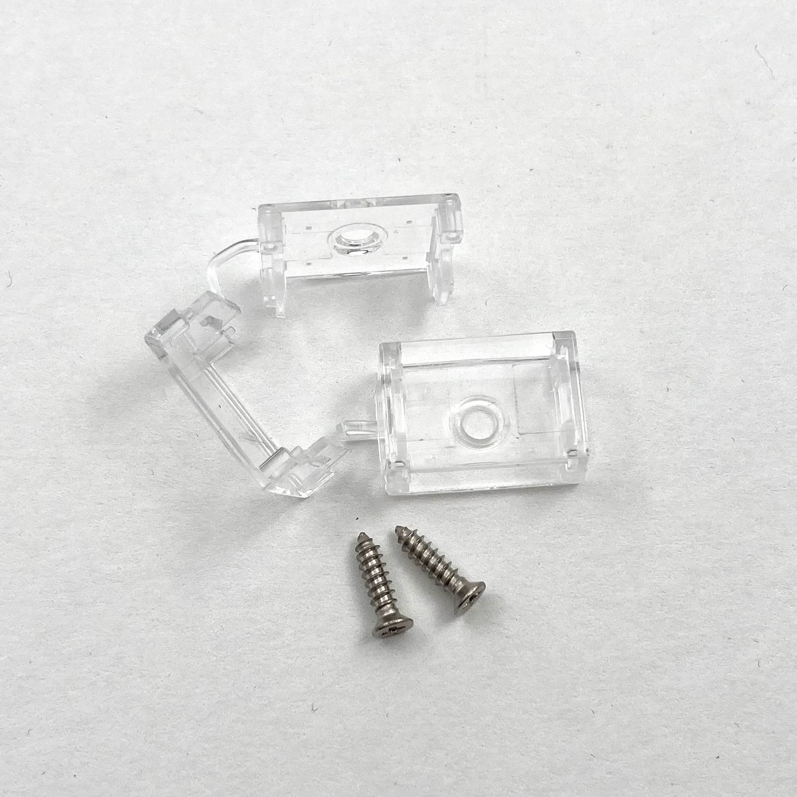 The Light Group SLC fixing clamps 2x for LED strip 230 V Ip65 - Clear