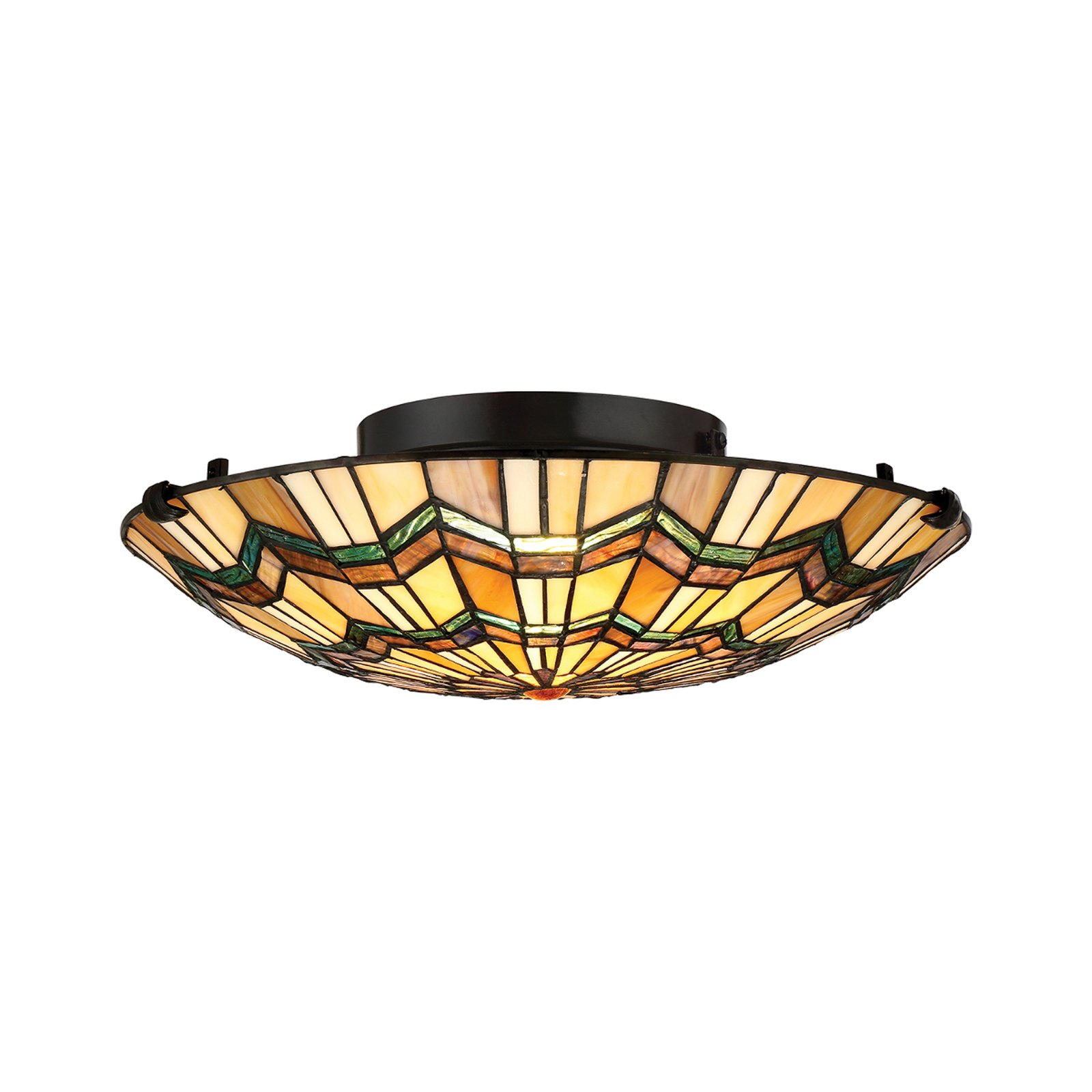 Deckenlampe Alcott im Tiffany-Design