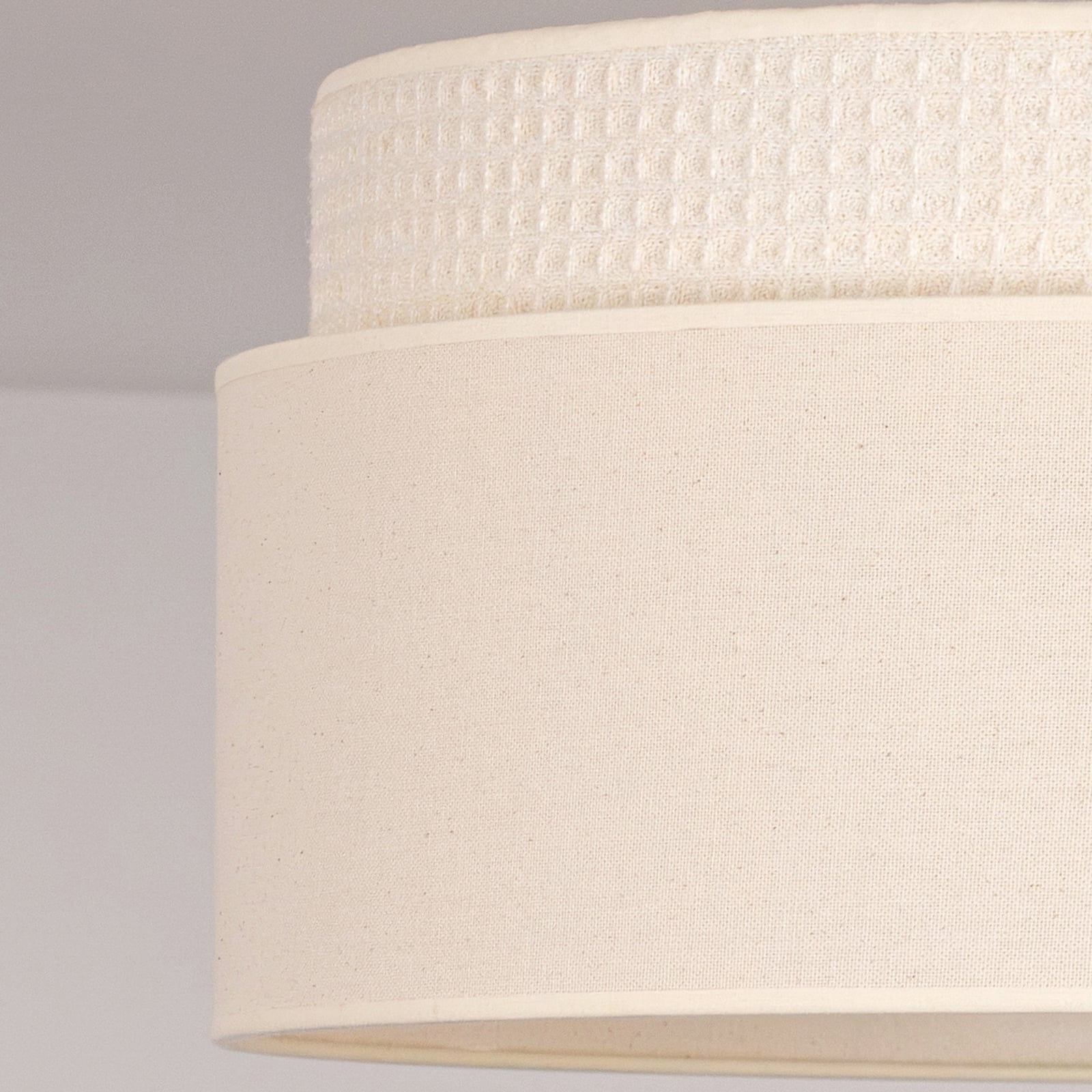 Hanglamp Milano, ecru/beige, Ø 45 cm, textiel, E27