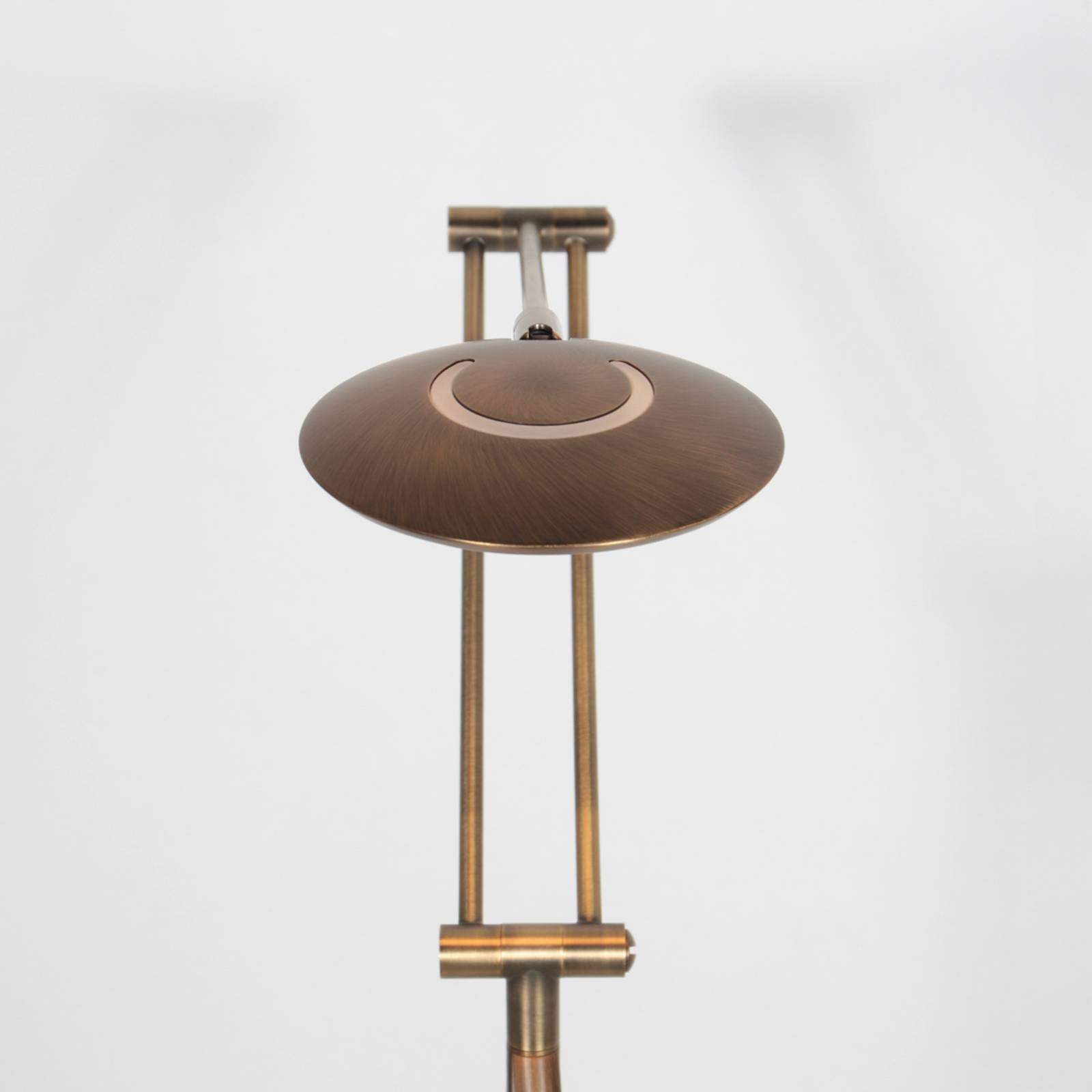 Lampa stojąca LED Zenith2, 1-punktowa, brązowa, CCT, pilot