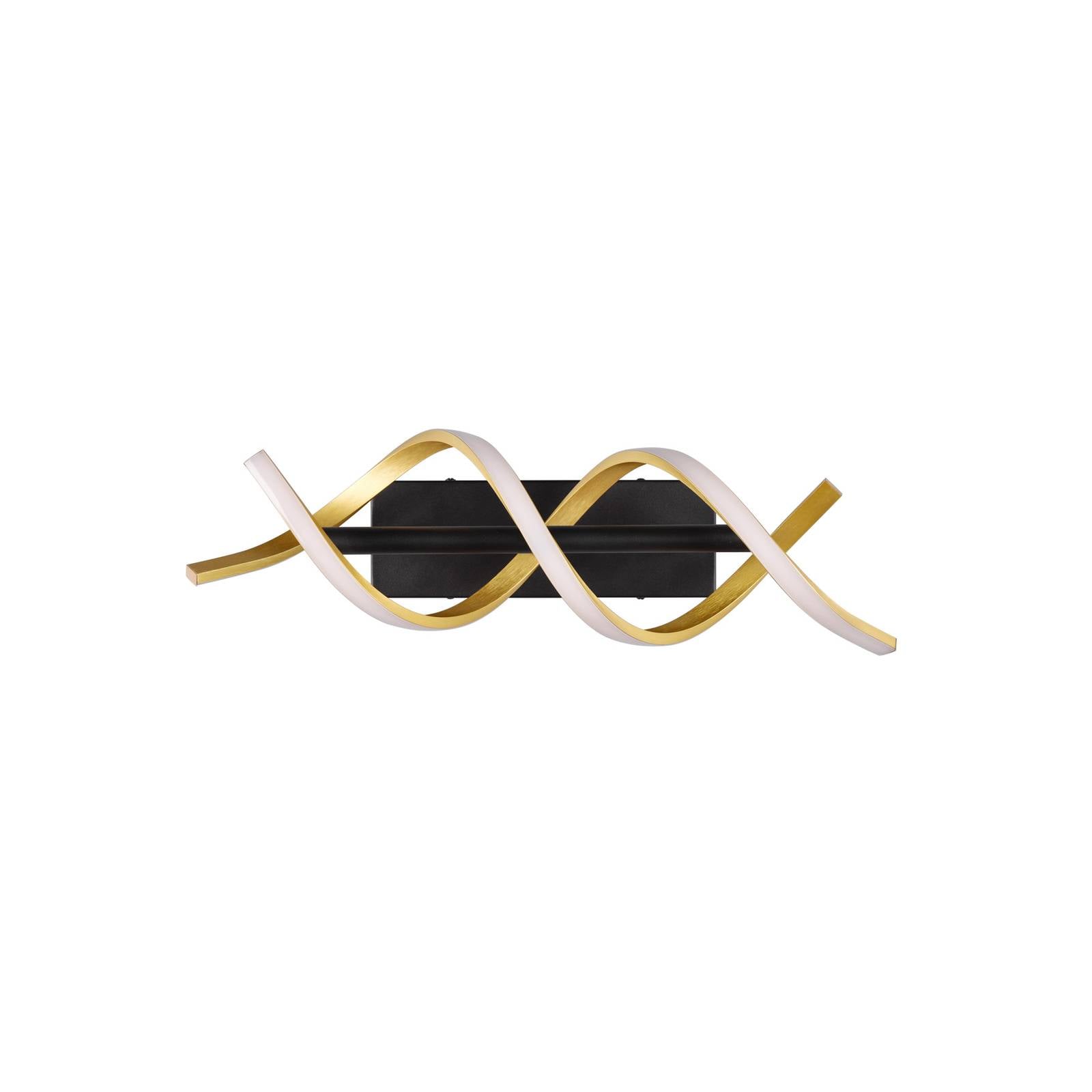 LED-Wandleuchte Sequence, dimmbar, CCT, messing