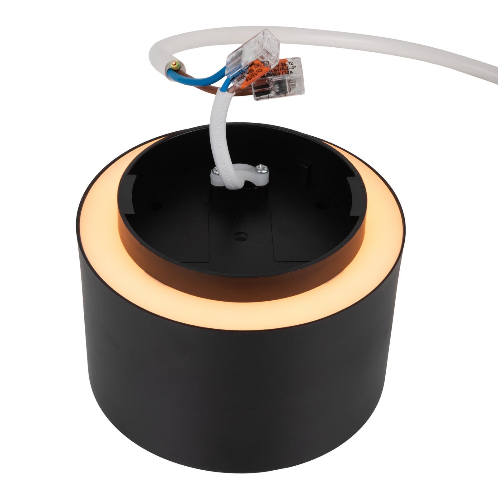 LED lubų šviestuvas Trimes, Ø 14 cm, juodas, CCT, step-dim LED lubų šviestuvas Trimes, Ø 14 cm, juodas, CCT, step-dim