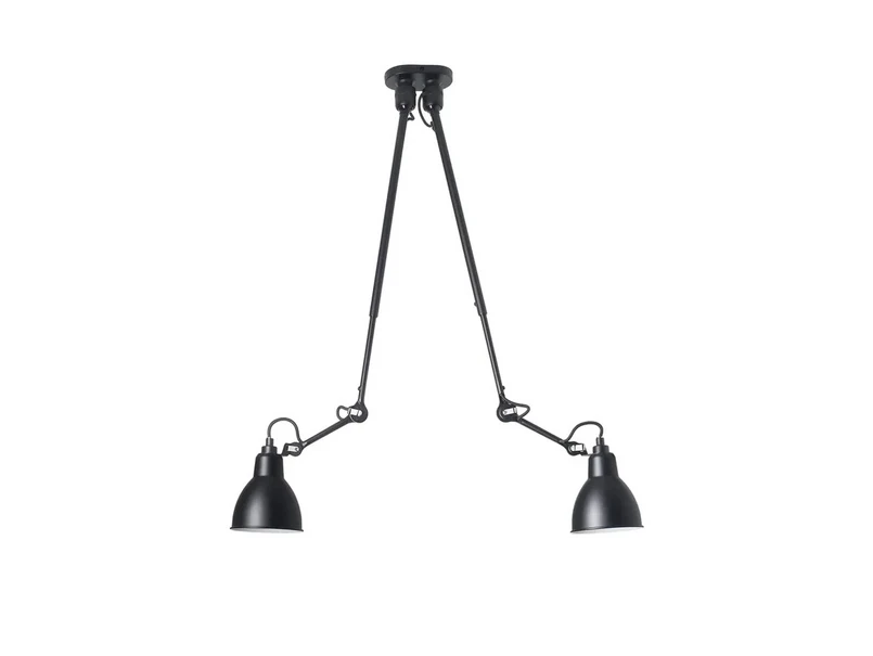 Lampe Gras - 302 Plafonnier Double Noir