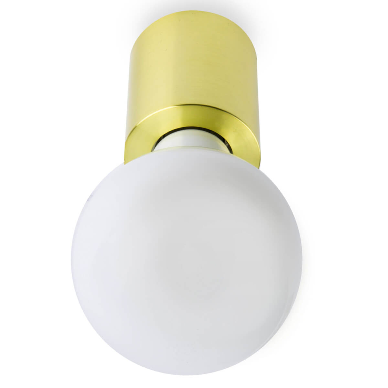 Ten - minimalist wall light, satin gold