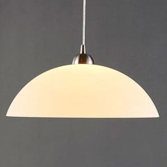 Lindby függőlámpa Valeria, fehér, üveg, Ø 40 cm, E27