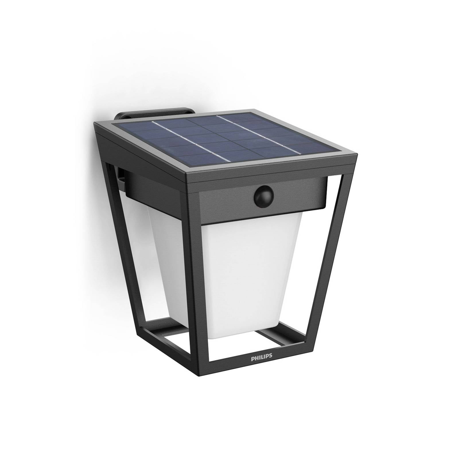 Philips LED-Solar-Außenwandlampe Nissa UE, Kunststoff, IP44