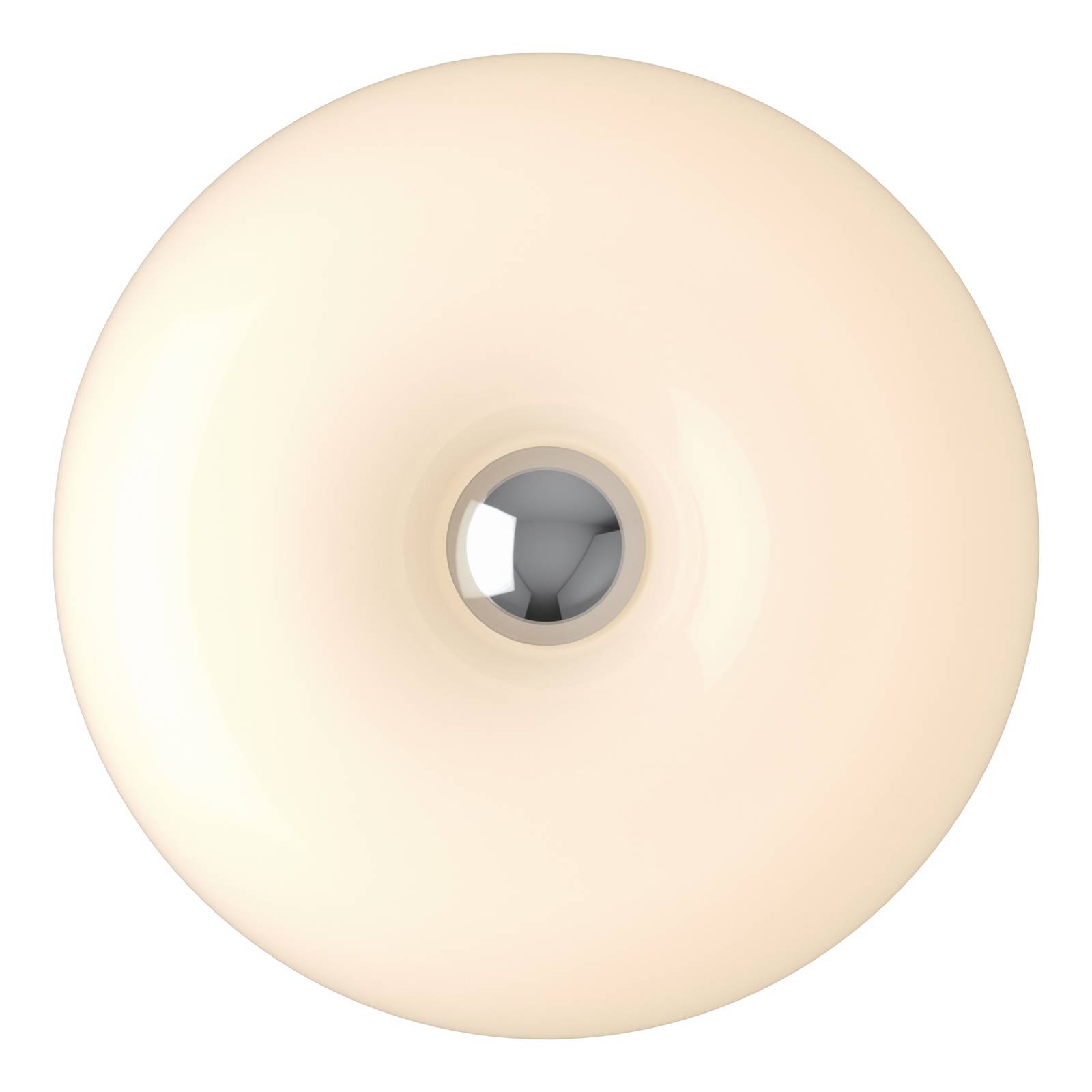 Lampa stołowa LED Basile, biała, szklana, 2 700 K