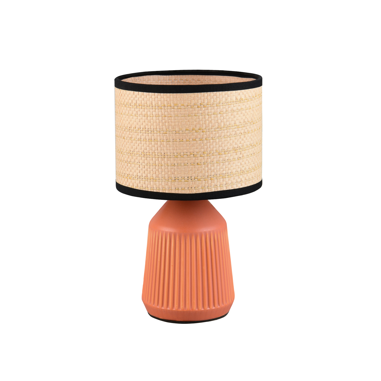 Lampa de masă Formentera, teracotă/bej, 27 cm ceramică/hârtie