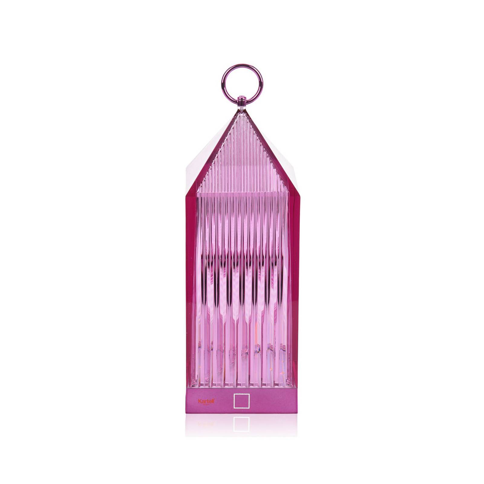 Kartell LED-Akku-Tischlampe Lantern, lila, recycelt, IP54 günstig online kaufen