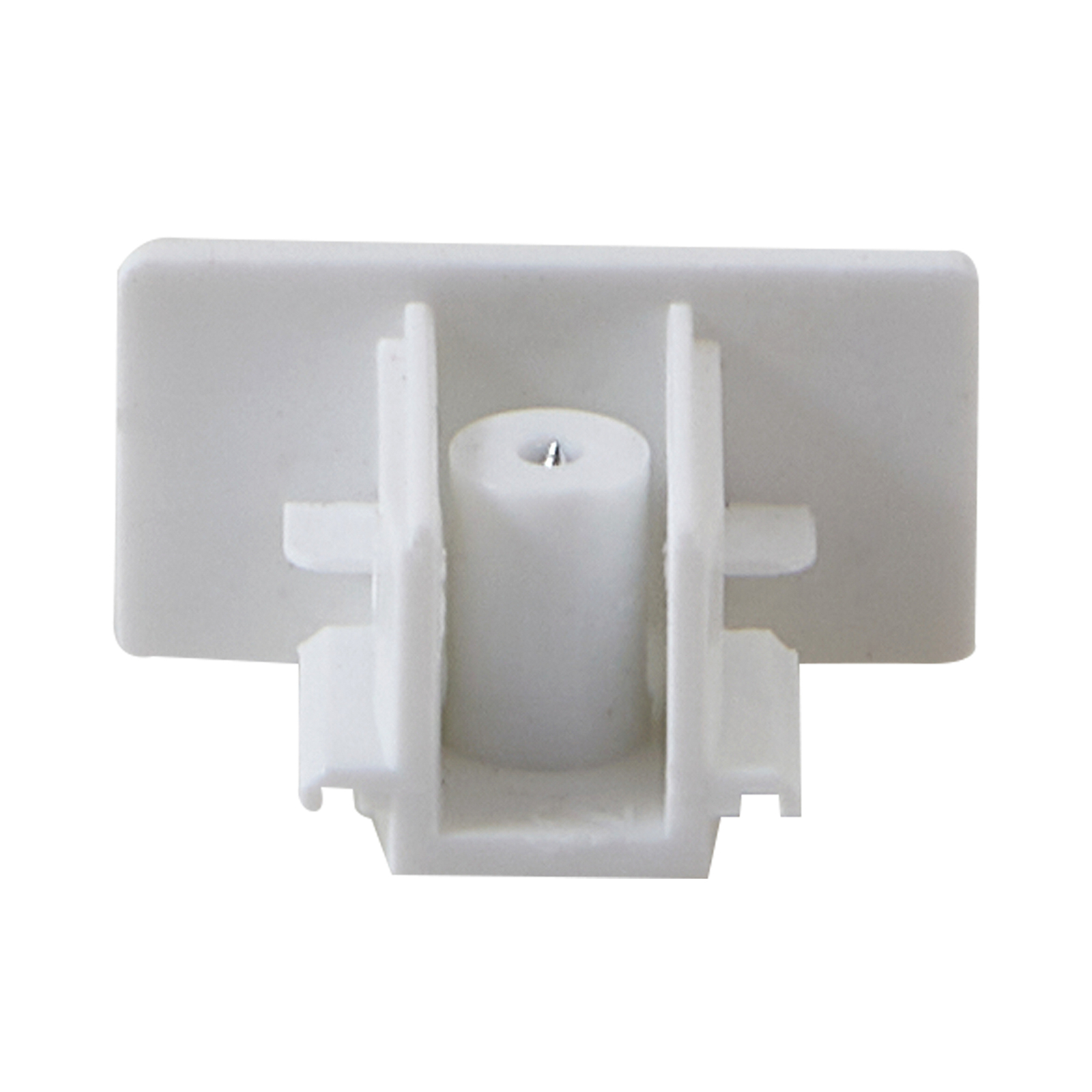Lindby end cap Linaro, white, screw, single-circuit track lighting system