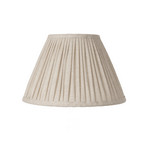 Pantalla de lámpara Ella, beige, Ø 26 cm, lino - Watt & Veke