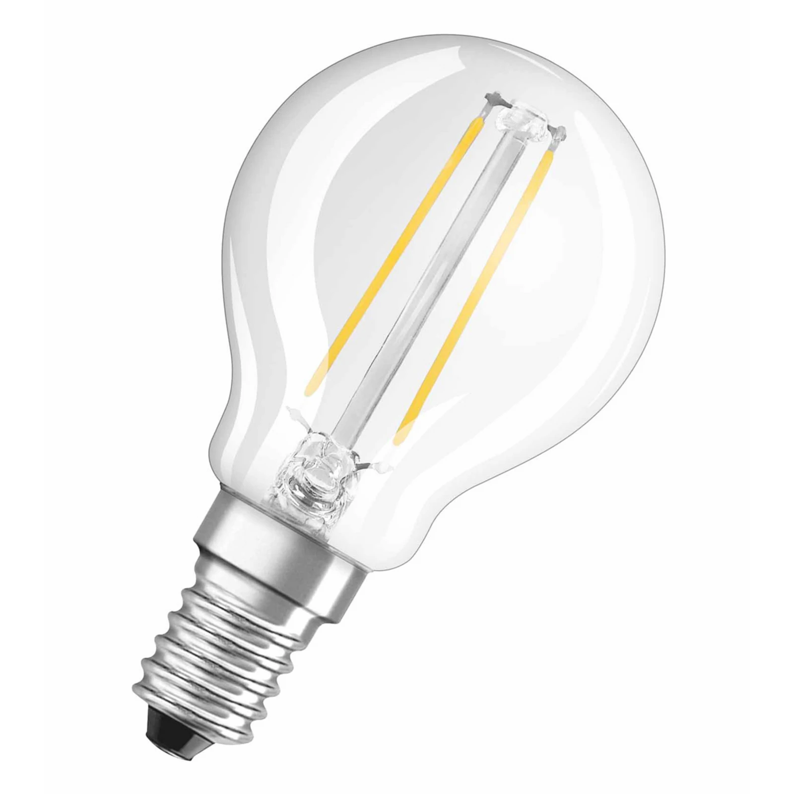 LED-Lampe E14 4W 827 Tropfen Filament 2er-Set