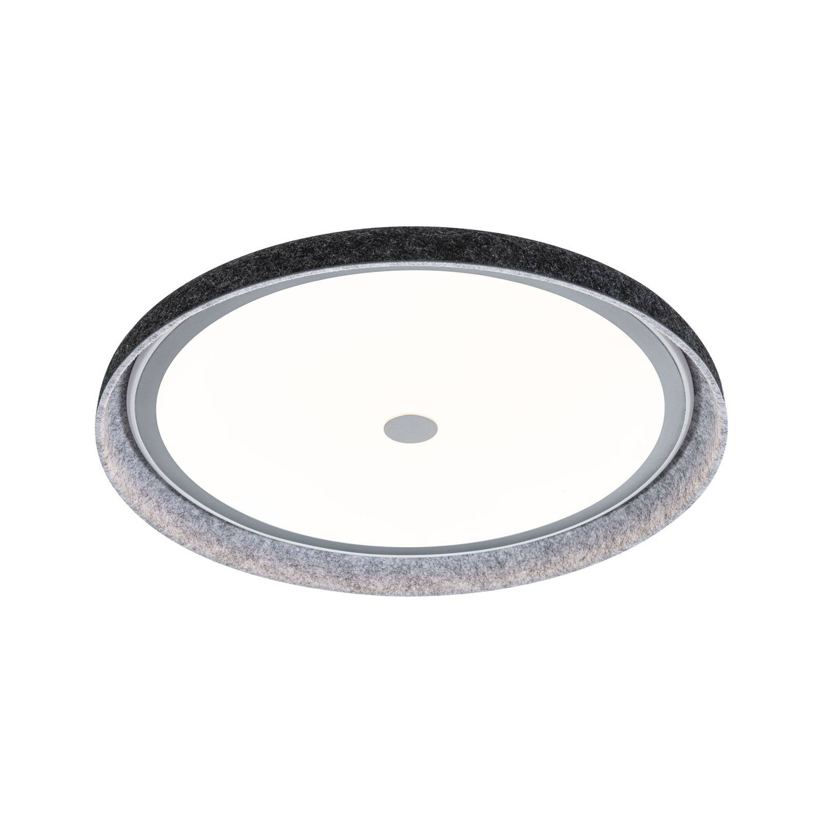 Paulmann LED-Deckenlampe Zarina, anthrazit, Filz, 3-step-dim