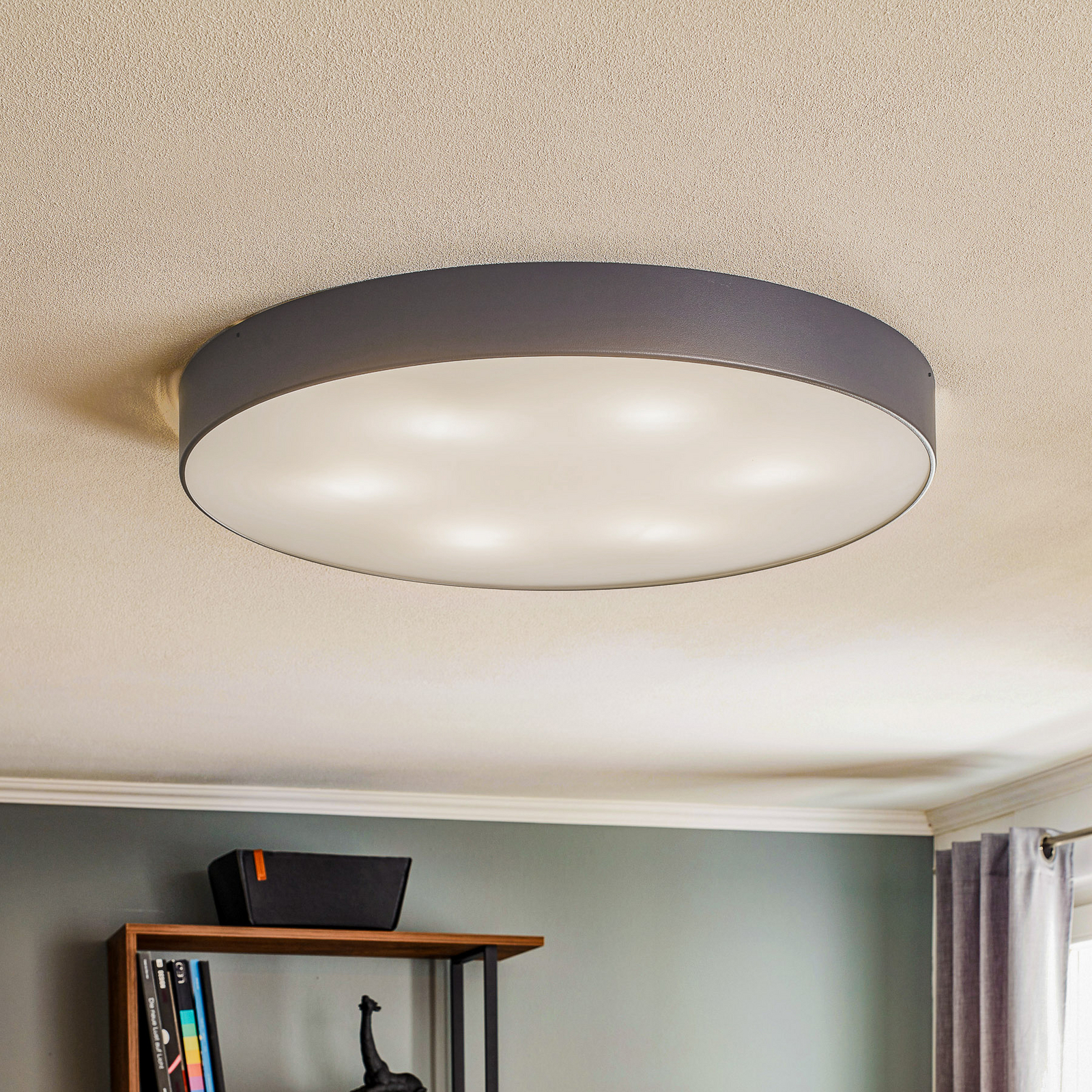 Taklampe Dayton i grå Ø 75 cm