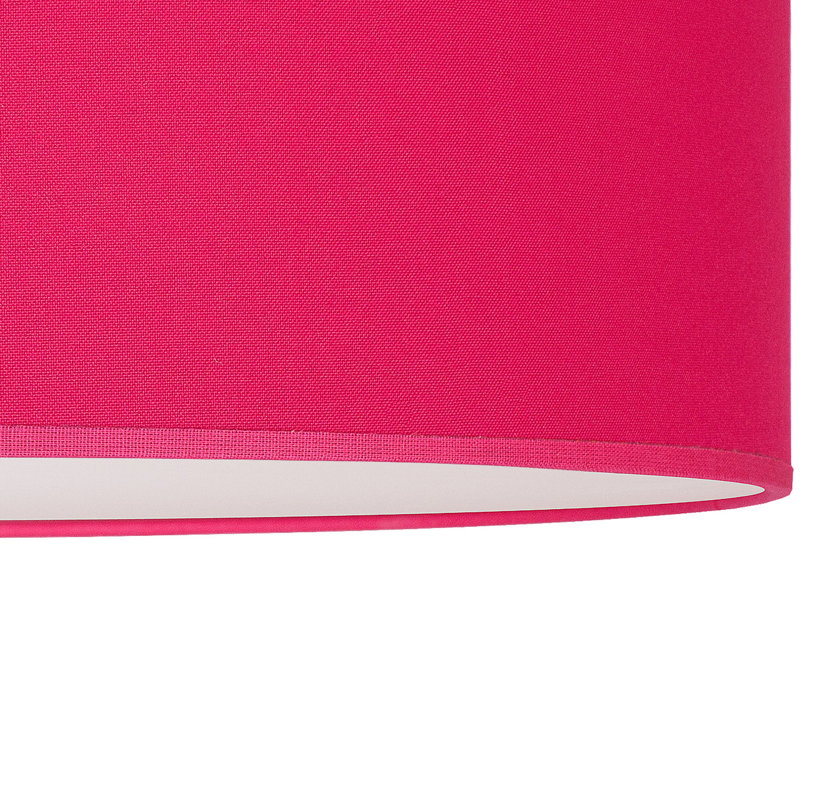 Euluna Roller couverture, abat-jour en tissu rose, Ø 50 cm