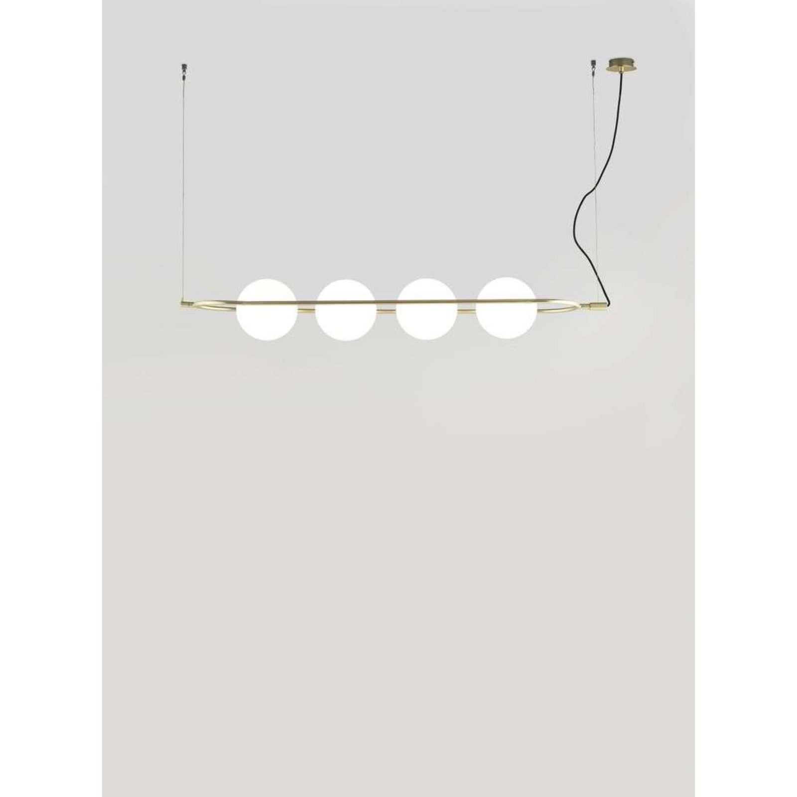 Abbacus 4 pendellampe, guld, 4 lyskilder Aromas del Campo - Stue - Moderne - Metal - Med flere lyskilder