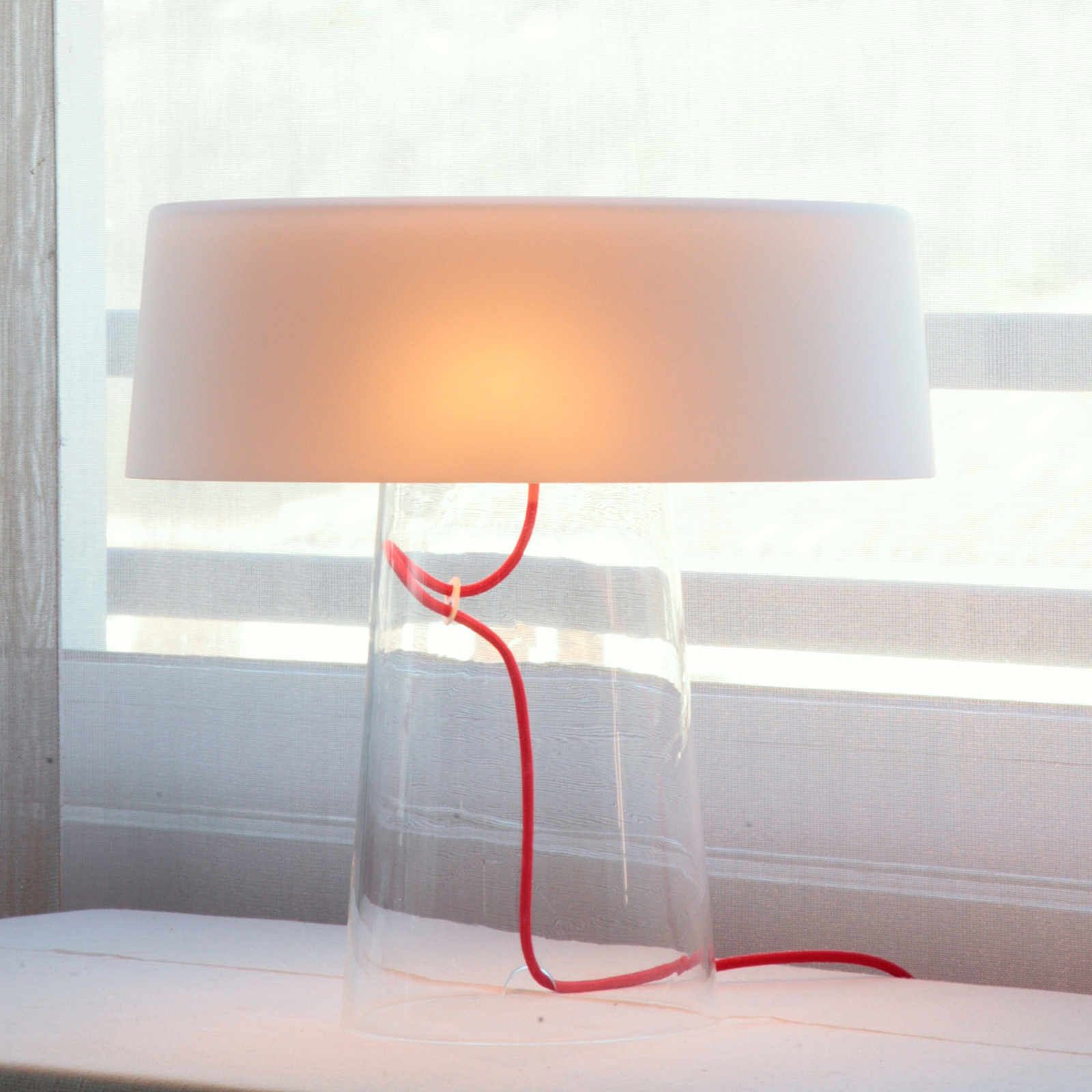 Prandina Glam table lamp, handblown glass