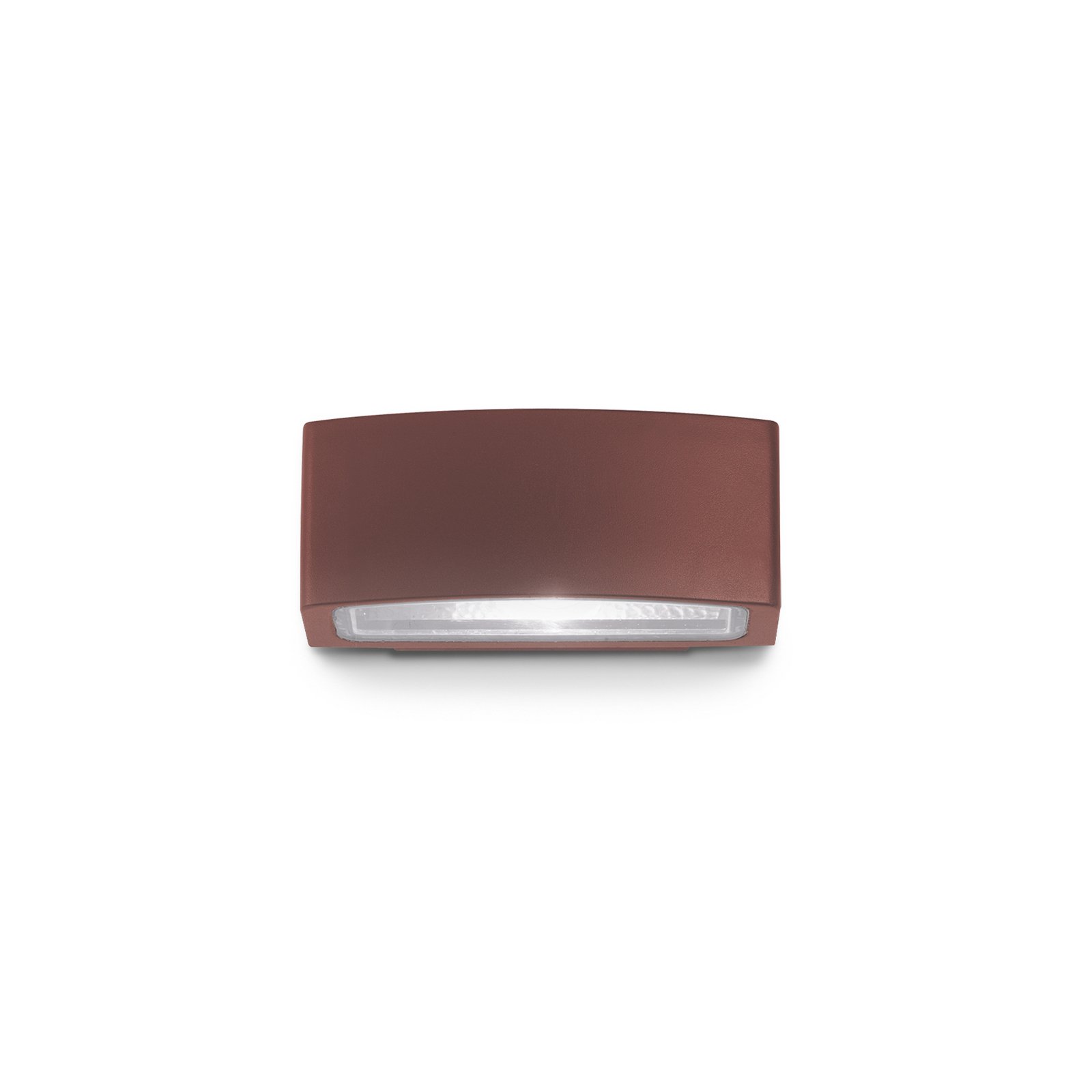Aplique para exterior Ideal Lux Andromeda café, ancho 22 cm, aluminio