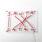 SELETTI Santa-Satan LED-Deko-Wandleuchte, rot