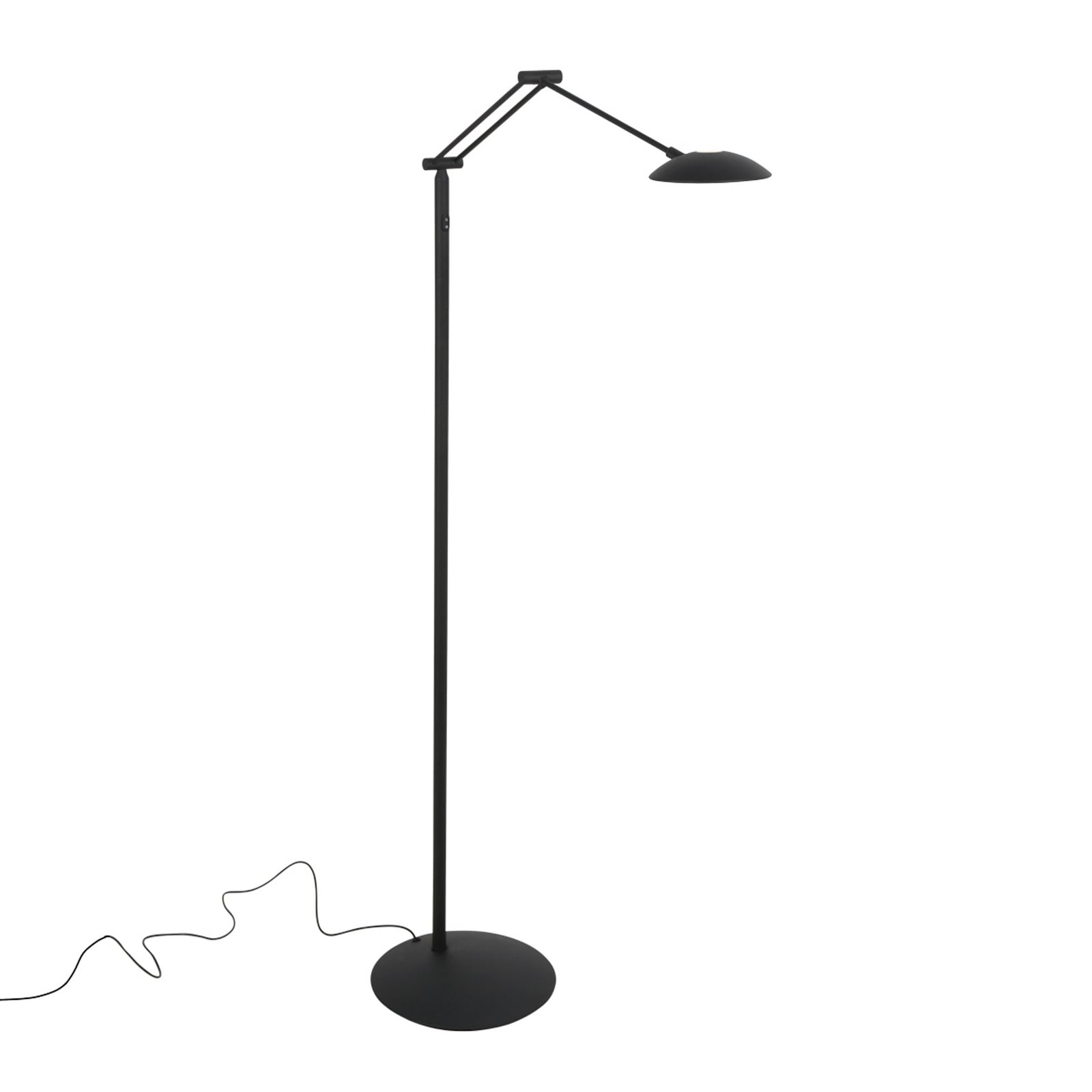 LED-golvlampa Daphne 2, 1 lampa, svart, CCT, fjärrkontroll