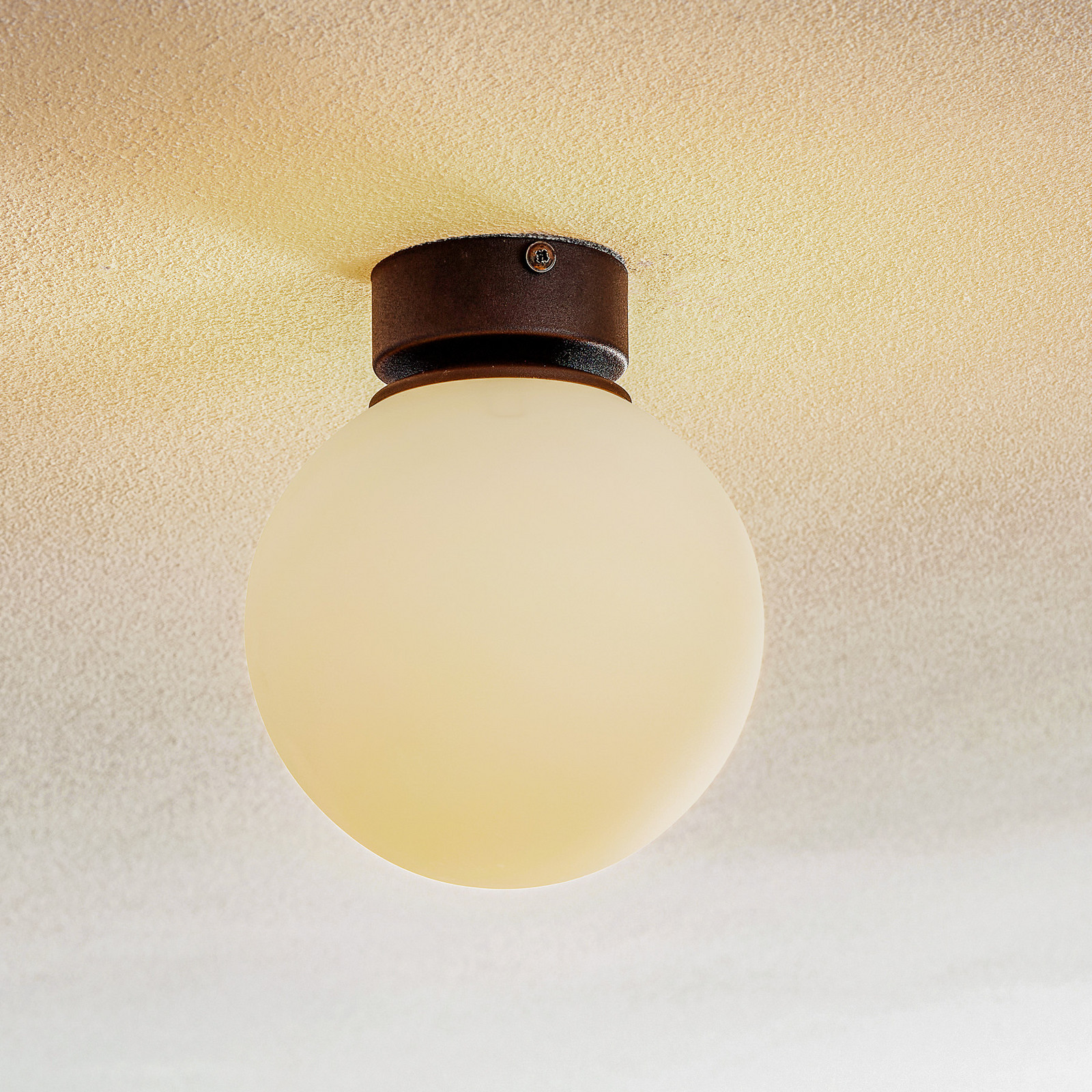 TK Lighting Plafonieră Celeste cu sticlă sferică 1 bec - Camera de zi / sufragerie - Modern - alb negru