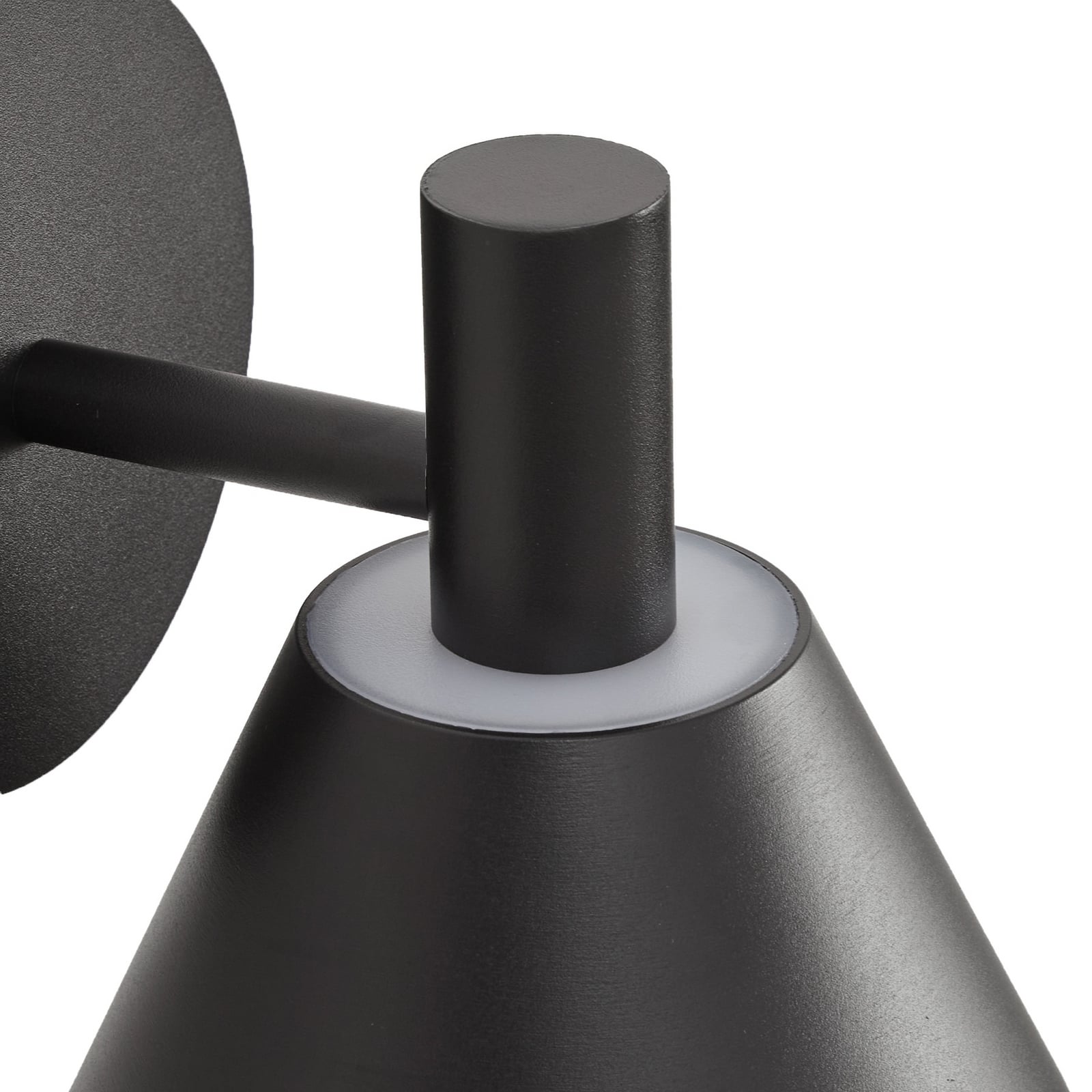 Lucande Tabena LED outdoor wall light, matt black, IP44, CCT