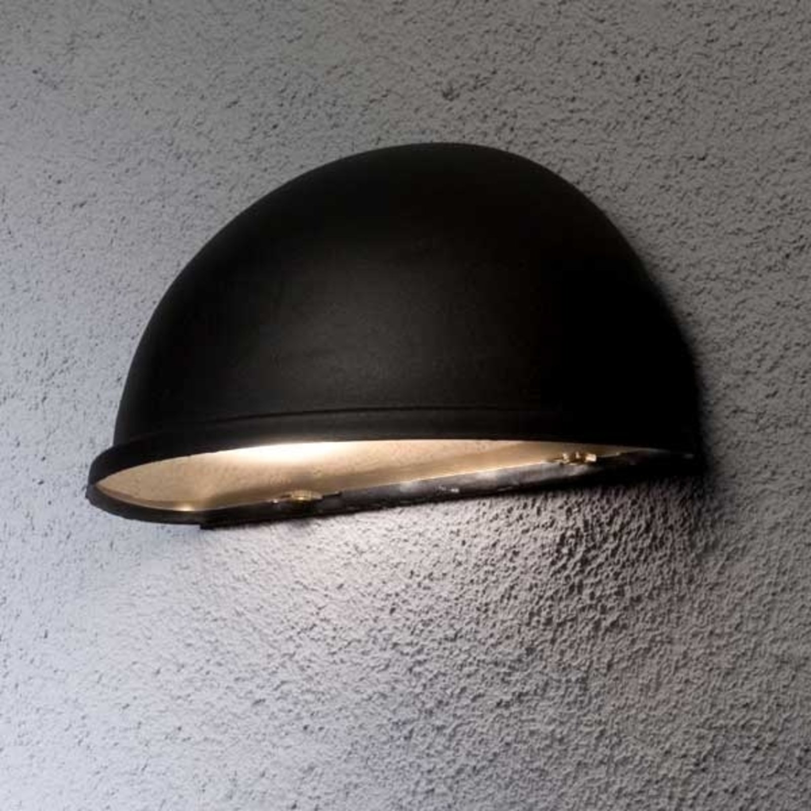 Konstmide Torino outdoor wall light E27, black, metal, acrylic glass, E27, 40 W, energy efficiency: A++, W: 28 cm, H: 13.5 cm