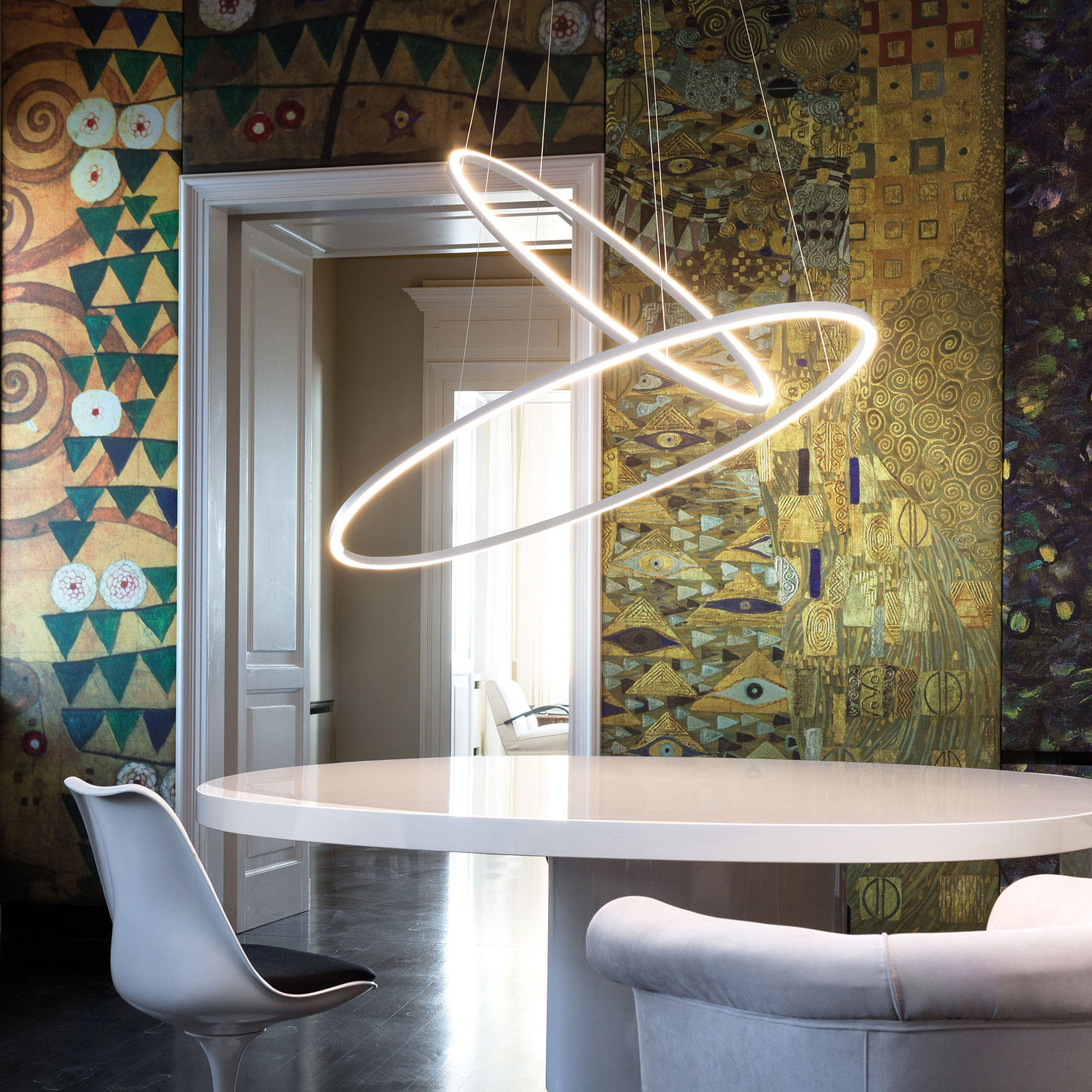Nemo Ellisse Double LED-Hängeleuchte 2.700K