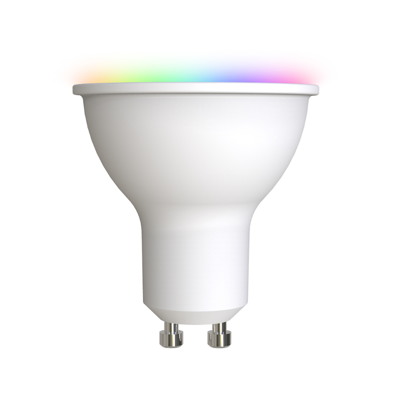 Prios LED-GU10 Plastik 4,7W RGBW WLAN opal 2er-Set