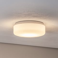 Bega Plafón LED 50030PK3, Ø 25 cm plástico blanco encendido/apagado
